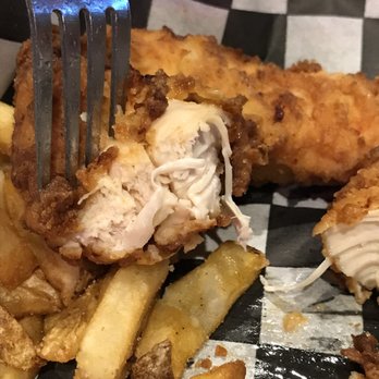 The Lucky Rooster Pub & Eatery - Fresh not frozen and huge! You must be hand cut chicken breast because these are not tiny tenderloins - American Near Me - St. Jacob, Illinois