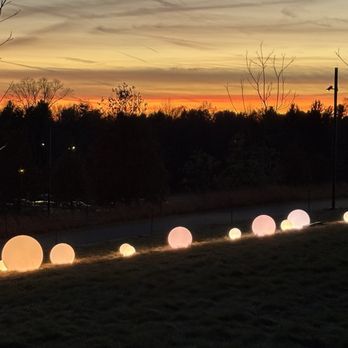 Longwood Gardens - Winter lights at sunset - Botanical Gardens Near Me - Kennett Square, Pennsylvania