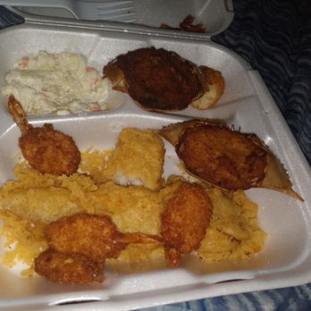 Captain D's - Burnt and cold crab hard cold shrimp that was obviously sitting too long . - American Near Me - Stockbridge, Georgia Captain D's - Burnt and cold crab hard cold shrimp that was obviously sitting too long . - American Near Me - Stockbridge, Georgia
