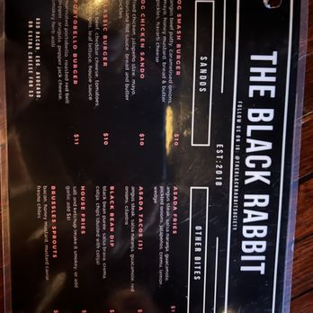 The Black Rabbit - Menu - Gastropubs Near Me - Stockton, California The Black Rabbit - Menu - Gastropubs Near Me - Stockton, California