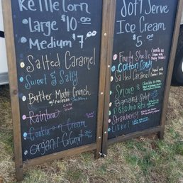 The menu at this event
