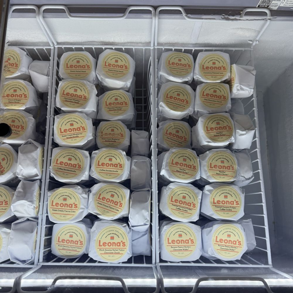 Leona's Ice Cream Sandwiches - Freezer - Ice Cream & Frozen Yogurt Near Me - Pittsburgh, Pennsylvania