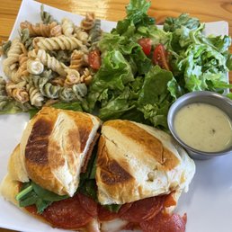Pepperoni panini with tuna salad Pepperoni panini with tuna salad