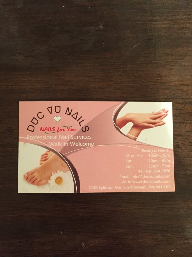 DUC VU NAILS/NAILS FOR YOU Updated September 2024 3132 Eglinton
