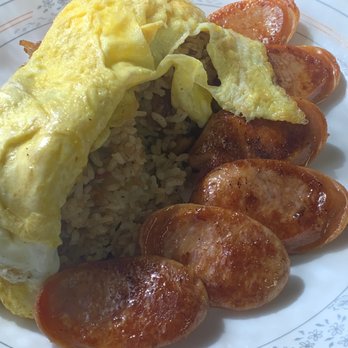 Harry's Café - Breakfast Special Portuguese Sausage, Eggs and Fried Rice - Breakfast & Brunch Near Me - Honolulu, Hawaii Harry's Café - Breakfast Special Portuguese Sausage, Eggs and Fried Rice - Breakfast & Brunch Near Me - Honolulu, Hawaii