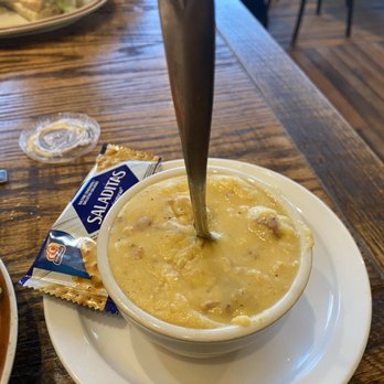 Frank's Place - A cup of Loaded potato soup Thick & creamy! - Pizza Near Me - Manchester, Michigan