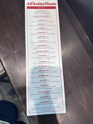 Menu photo 1 All’Antico Vinaio Las Vegas, NV Menu photo 1 All’Antico Vinaio Las Vegas, NV