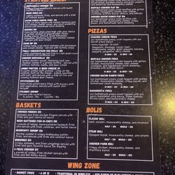 Champions Sports Bar & Grill - Menu