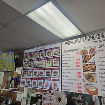 Dona Queen Donuts & Deli - Menues. - Bakeries Near Me - Seattle, Washington