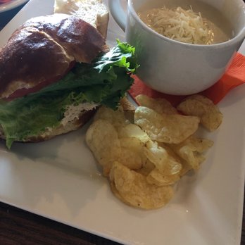 Orange Clover Kitchen & More - I/2 tuna salad and cup soup - New American Near Me - Jeffersonville, Indiana