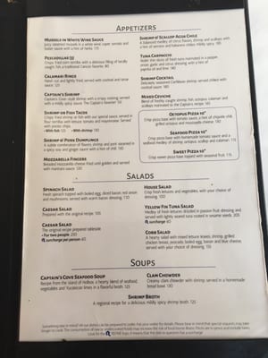 Menu photo 7 Captain's Cove Cancún, ROO Menu photo 7 Captain's Cove Cancún, ROO