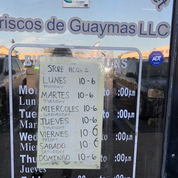 Mariscos De Guaymas - Business hours - Seafood Markets Near Me - Phoenix, Arizona Mariscos De Guaymas - Business hours - Seafood Markets Near Me - Phoenix, Arizona