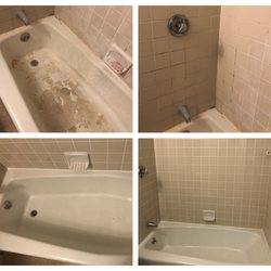 Act One Marble and Tile - Clay from Act One did an amazing job on our DISGUSTING bathtub and Tiles. Here's the before and after photos. Clay from Act One is amazing!!