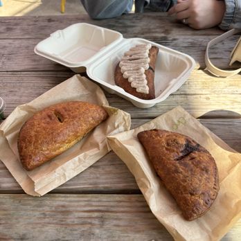 Damn Fine Hand Pies - Sausage gravy, curried sweet potato hand pie, and classic apple hand pie - Donuts Near Me - St. Louis, Missouri Damn Fine Hand Pies - Sausage gravy, curried sweet potato hand pie, and classic apple hand pie - Donuts Near Me - St. Louis, Missouri