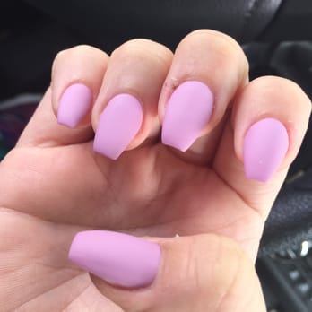 Nail Express Boca - Coffin acrylic with matte finish - Nail Salons Near Me - Boca Raton, Florida Nail Express Boca - Coffin acrylic with matte finish - Nail Salons Near Me - Boca Raton, Florida