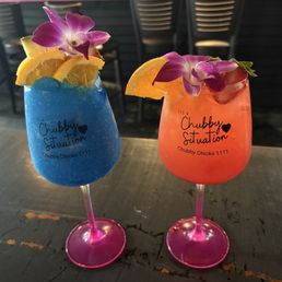 Slushy and Strawberry Mock Mimosa Specialty Drink