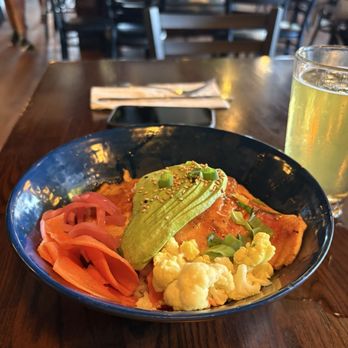 The Terrace - Miso salmon bowl - Asian Fusion Near Me - Hanalei, Hawaii