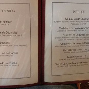 Le Petit Bistro - Regular menu - French Near Me - Mountain View, California