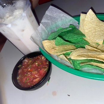 Hidalgo's Cafe-Restaurant - Chips and pico de gallo along with some horchata . - Mexican Near Me - Homestead, Florida Hidalgo's Cafe-Restaurant - Chips and pico de gallo along with some horchata . - Mexican Near Me - Homestead, Florida