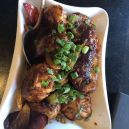Chilli chicken momos Chilli chicken momos