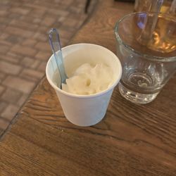 Eat Italian - Got a sweet treat in the house! Coffee ice cream and whipped cream