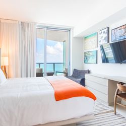AYP Rentals - Comfortable master bedroom overlooking the atlantic ocean