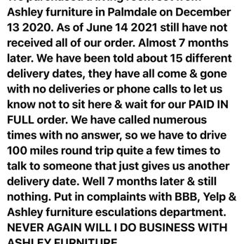 Ashley Store - Furniture store. - Furniture Stores Near Me - Palmdale, California