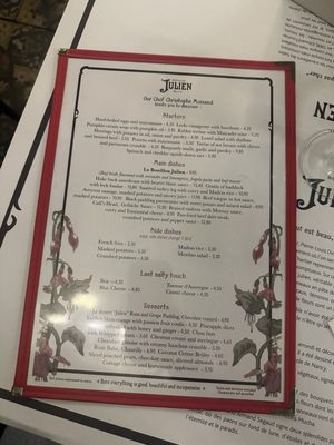 Menu photo 5 Bouillon Julien Paris, 75 Menu photo 5 Bouillon Julien Paris, 75