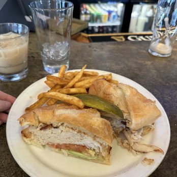 Randi's Grill & Pub - Applewood turkey sandwich on a croissant - Irish Pub Near Me - Winter Park, Colorado