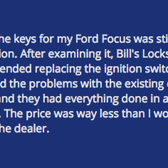 Bill's Locksmith - Keys & Locksmiths Near Me - Kent, Washington
