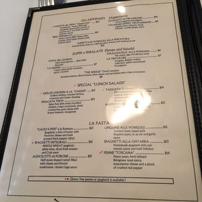 Menu photo 4 Osteria Trevi Madison, NJ