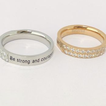 Forever Truth - Stainless steel "Be strong & courageous" ring - Accessories Near Me - Ontario, California Forever Truth - Stainless steel "Be strong & courageous" ring - Accessories Near Me - Ontario, California