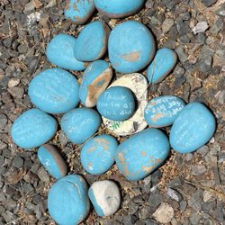 Precious notes painted on rocks