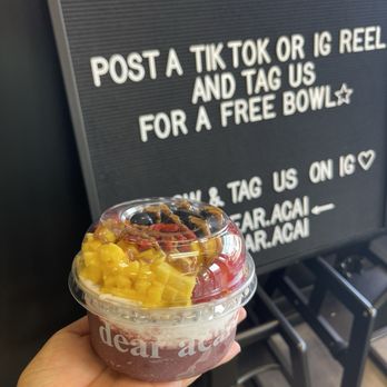 Dear Acai - The pictures don't do this bowl any justice. 10/10! - Acai Bowls Near Me - Garden Grove, California Dear Acai - The pictures don't do this bowl any justice. 10/10! - Acai Bowls Near Me - Garden Grove, California