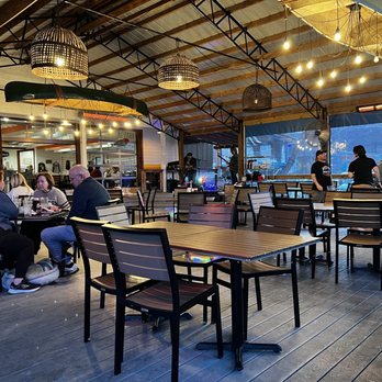 Marina Station - The back deck/patio where we sat. - Bars Near Me - Hiawassee, Georgia Marina Station - The back deck/patio where we sat. - Bars Near Me - Hiawassee, Georgia