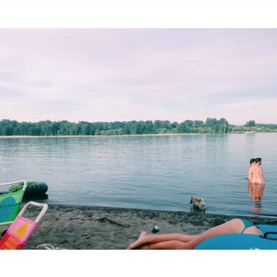 Collins Beach (clothing optional) by null