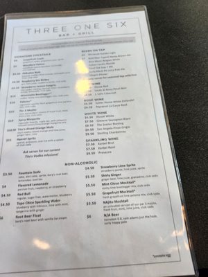 Menu photo 3 Three One Six Bar + Grill Golden Valley, MN Menu photo 3 Three One Six Bar + Grill Golden Valley, MN
