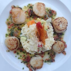 Chez Léon - Saint Jacques et Rissotto aux légumes