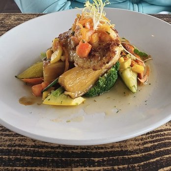 The Fish Hopper - Macadamia crusted halibut - Seafood Near Me - Monterey, California The Fish Hopper - Macadamia crusted halibut - Seafood Near Me - Monterey, California
