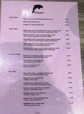 Menu photo 2 Le Dauphin Cannes, 06 Menu photo 2 Le Dauphin Cannes, 06