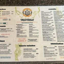 Zafari - Menu front.