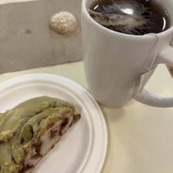 Market Roost Catering, Restaurant & Bakery - Irish breakfast tea and pistachio roll