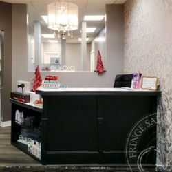 Fringe Salon - Warm and inviting entry to the salon.