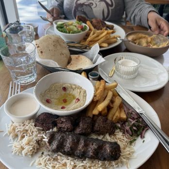 Ammatoli - Grilled Kebab Plate Lamb and Beef - Mediterranean Near Me - Long Beach, California Ammatoli - Grilled Kebab Plate Lamb and Beef - Mediterranean Near Me - Long Beach, California
