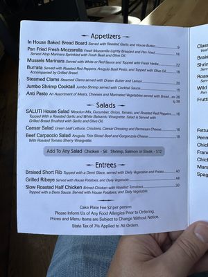 Menu photo 8 Saluti Lake George, NY Menu photo 8 Saluti Lake George, NY