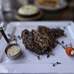 SOB Steakhouse - Steak with garlic butter.