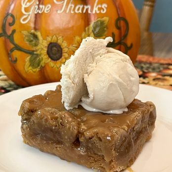 The Chocolate - Apple pie bar, warmed with vanilla ice cream on top - Desserts Near Me - Orem, Utah The Chocolate - Apple pie bar, warmed with vanilla ice cream on top - Desserts Near Me - Orem, Utah