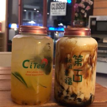Pawfect Drinks - passion fruit gt, brown sugar boba w/ fresh milk - Bubble Tea Near Me - San Gabriel, California
