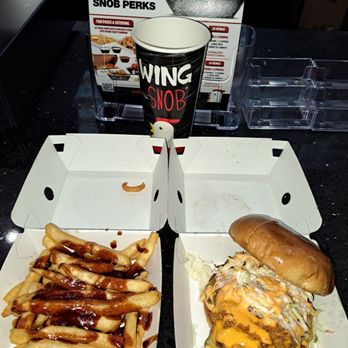 Wing Snob - Big Texan & Fries w/ Jamaican Jerk Sauce. - Chicken Wings Near Me - Skokie, Illinois Wing Snob - Big Texan & Fries w/ Jamaican Jerk Sauce. - Chicken Wings Near Me - Skokie, Illinois
