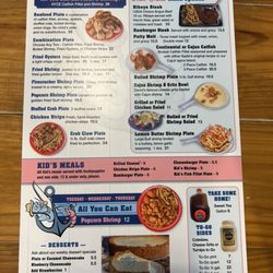 David's Catfish House - Menu